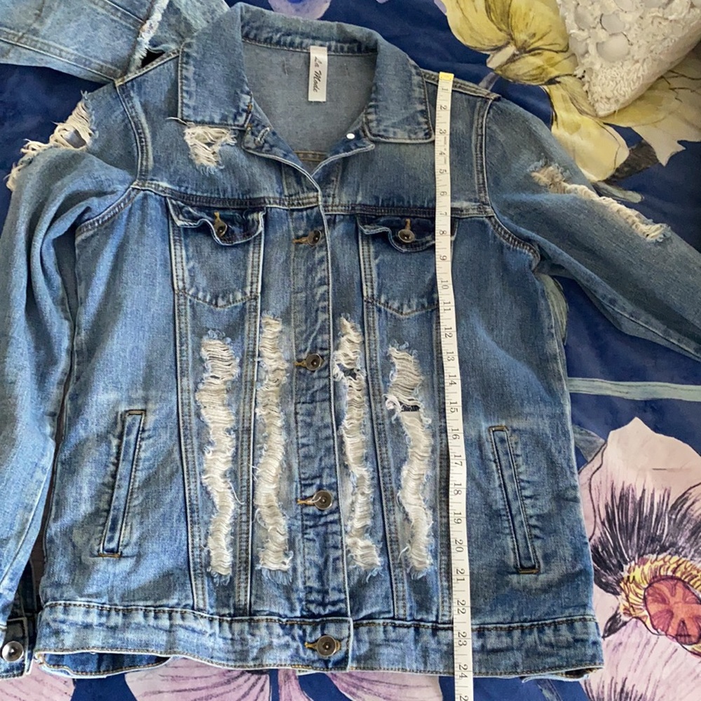 Distressed Denim Jacket - Picture 6 of 6